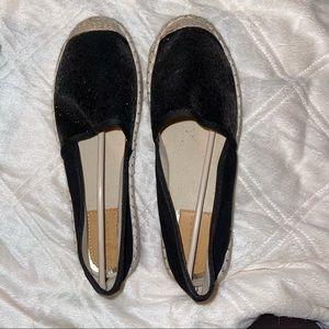 Jen Ardor black sparkle loafers brand new size 9